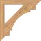 Ekena Millwork Merced Traditional Smooth Bracket, Western Red Cedar, 3 1/2"W x 34"D x 34"H BKT04X34X34MRC01SWR - alternate 3